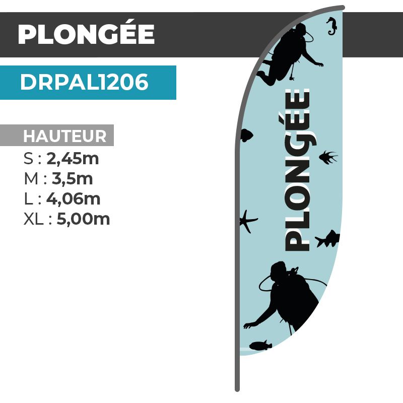 Drapeau GOLF | Voile + Mat | avec ou sans Pied