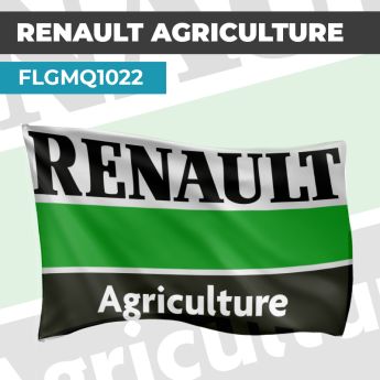Drapeau RENAULT AGRICULTURE SANS LOGO | Pavillon | Marque et Logo Automobile