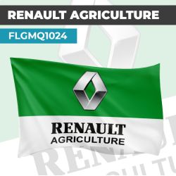 Drapeau RENAULT AGRICULTURE AVEC LOGO | Pavillon | Marque et Logo Automobile