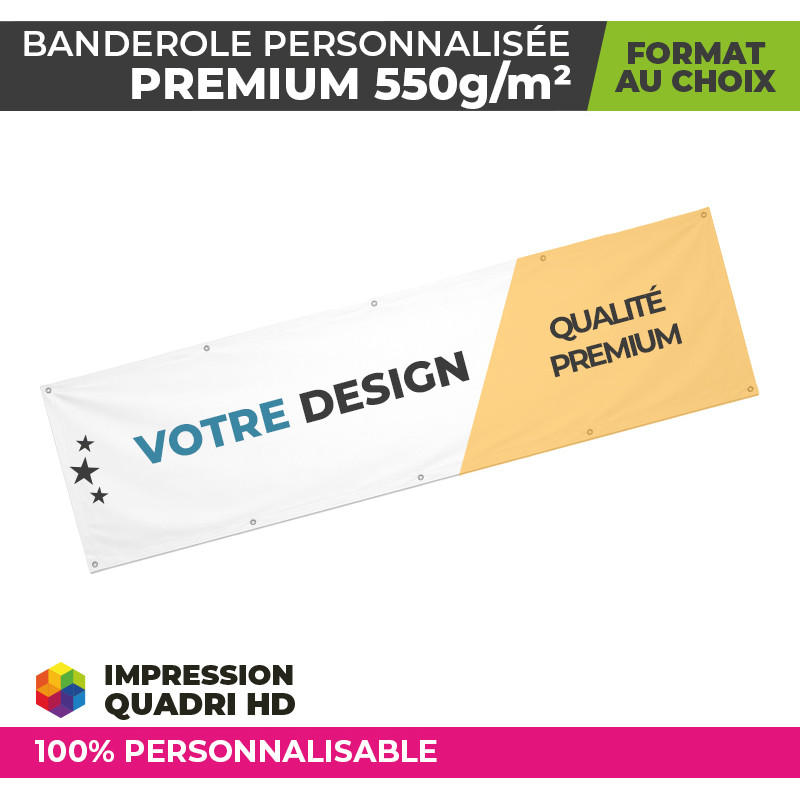 Banderole personnalisée premium