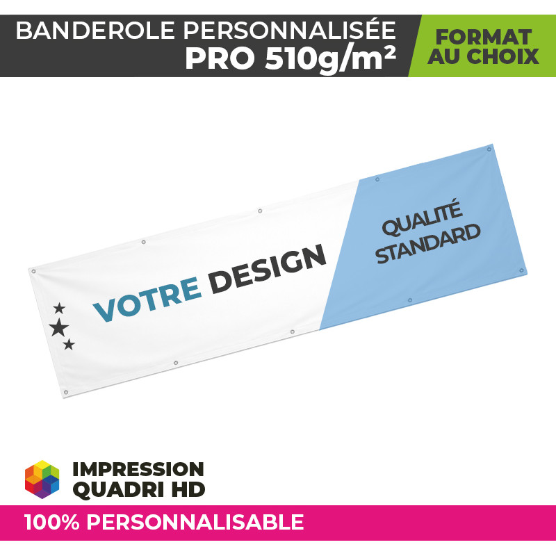 Banderole personnalisée professionnelle