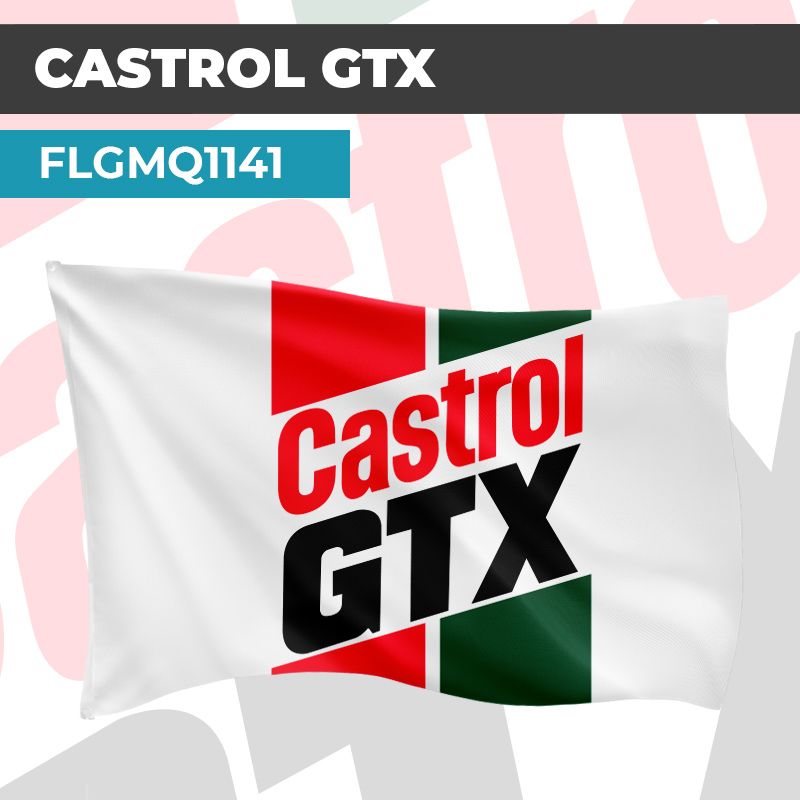 Drapeau CASTROL GTX SIMPLE | Pavillon | Marque Huile Automobile