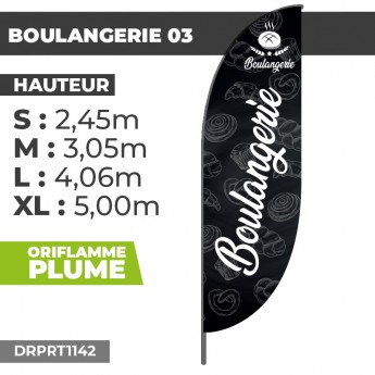 Oriflamme publicitaire - Boulangerie - Restauration