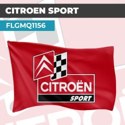 Drapeau CITROËN SPORT ROUGE FLASH | Pavillon | Marque Automobile
