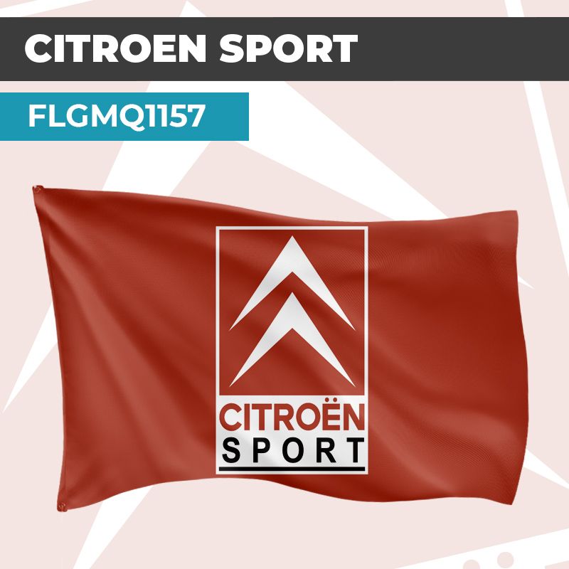 Drapeau CITROËN SPORT VINTAGE | Pavillon | Marque Automobile