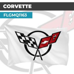 Drapeau CORVETTE SANS TEXTE | Pavillon | Marque Automobile