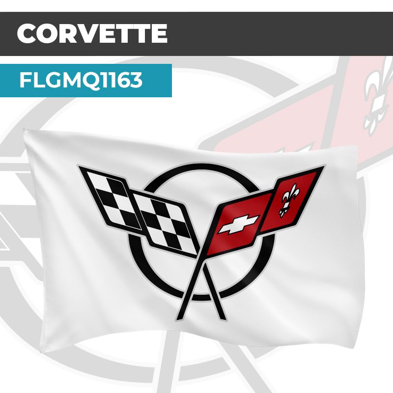 Drapeau CORVETTE SANS TEXTE | Pavillon | Marque Automobile