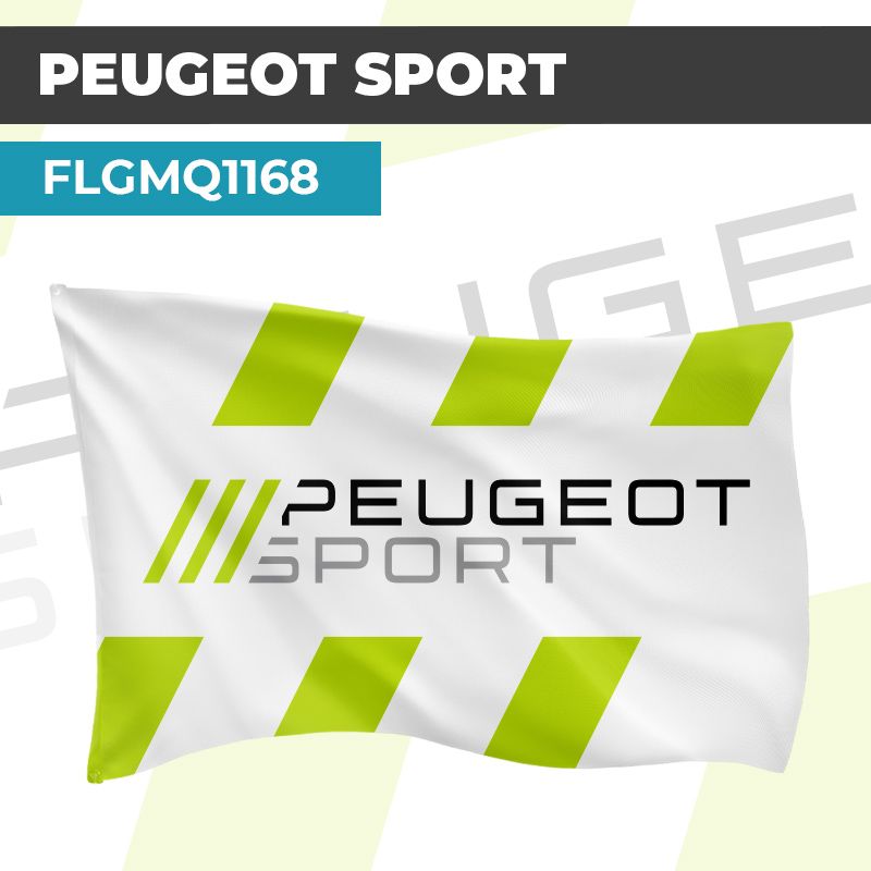 Drapeau PEUGEOT SPORT | Pavillon | Marque Automobile