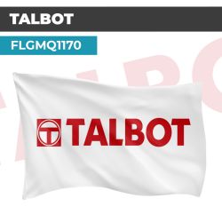 Drapeau TALBOT FOND BLANC | Pavillon | Marque Automobile