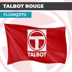 Drapeau TALBOT VERTICAL ROUGE | Pavillon | Marque Automobile