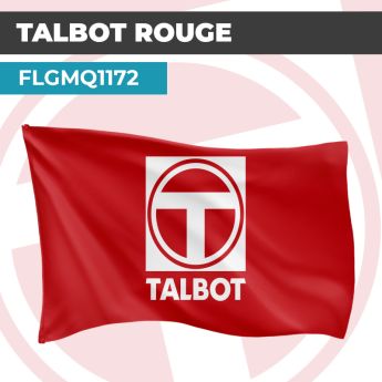Drapeau TALBOT VERTICAL ROUGE | Pavillon | Marque Automobile