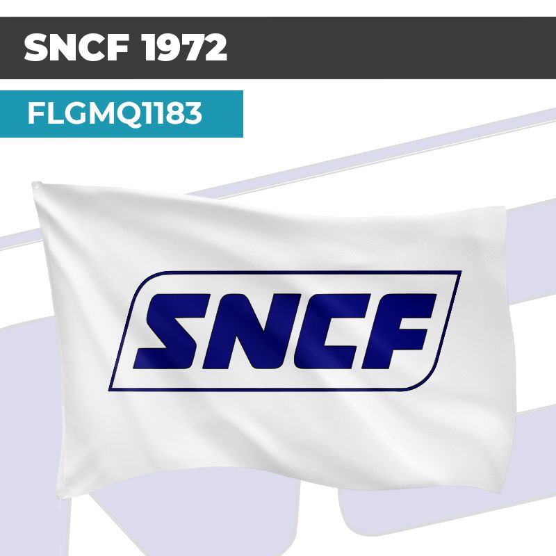 Drapeau SNCF 1972 | Pavillon | Transport ferroviaire