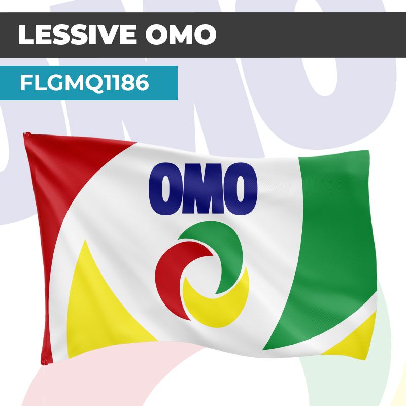 Drapeau OMO | Pavillon | Marque de Lessive