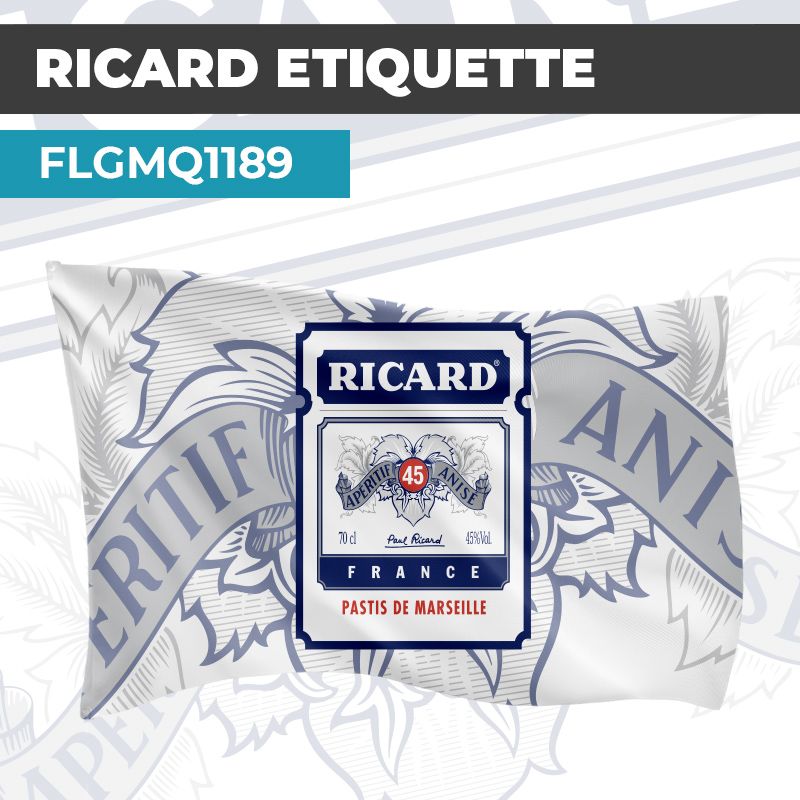 Drapeau RICARD | Pavillon | Marque d'alcool