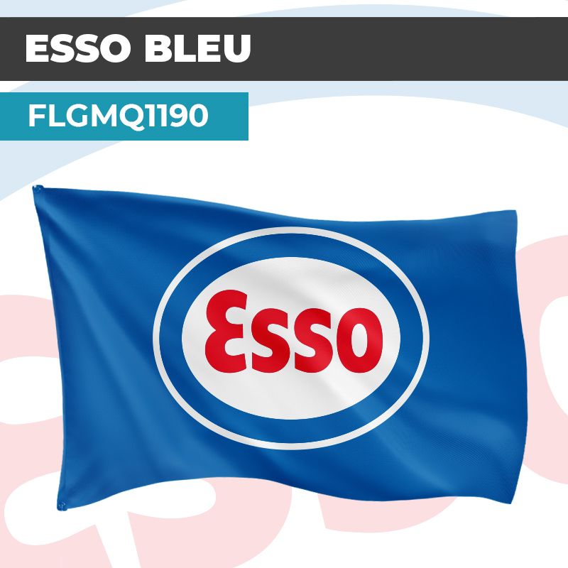 Drapeau ESSO BLEU | Pavillon | Marque de Combustible