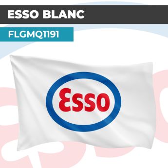 Drapeau ESSO BLANC | Pavillon | Marque de Combustible