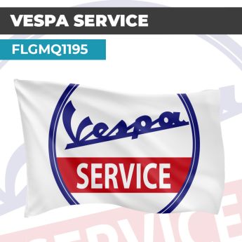 Drapeau VESPA SERVICE | Pavillon | Marque Deux Roues