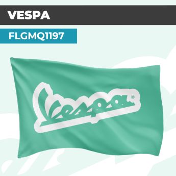 Drapeau VESPA MODERNE | Pavillon | Marque Deux Roues