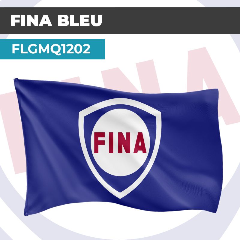 Drapeau FINA BLEU | Pavillon | Marque de Combustible