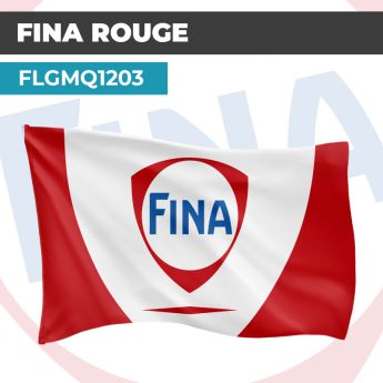 Drapeau FINA ROUGE | Pavillon | Marque de Combustible