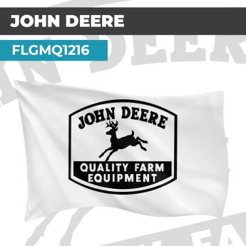 Drapeau JOHN DEERE NOIR ET BLANC | Pavillon | Marque Automobile