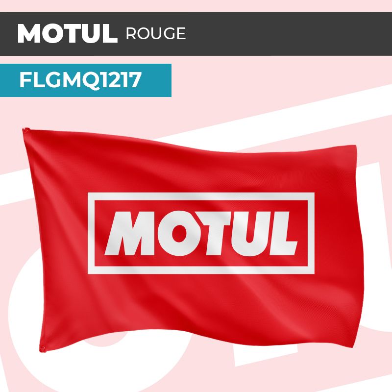 Drapeau MOTUL ROUGE | Pavillon | Marque Lubrifiant moteur