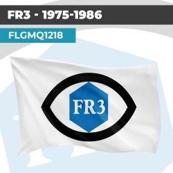 Drapeau FR3 - 1975-1986 | Pavillon | Marque Chaîne de Télévision