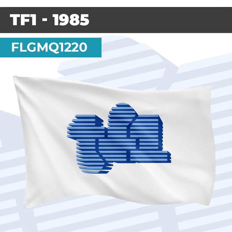Drapeau TF1 - 1985 | Pavillon | Marque Chaîne de Télévision