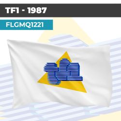 Drapeau TF1 - 1987 | Pavillon | Marque Chaîne de Télévision