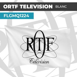 Drapeau ORTF TÉLÉVISION BLANC | Pavillon | Marque Chaîne de Télévision
