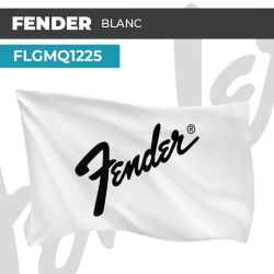 Drapeau FENDER BLANC | Pavillon | Marque Guitare