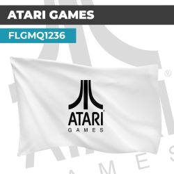 Drapeau ATARI GAMES BLANC | Pavillon | Marque Jeux Vidéos