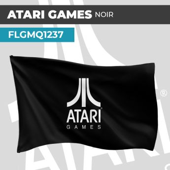Drapeau ATARI GAMES NOIR | Pavillon | Marque Jeux Vidéos