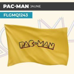 Drapeau PAC-MAN JAUNE | Pavillon | Marque Jeux Vidéos