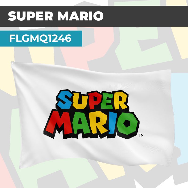 Drapeau SUPER MARIO | Pavillon | Marque Jeux Vidéos