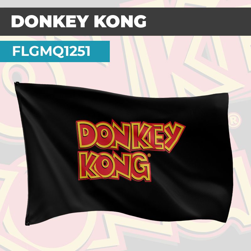 Drapeau DONKEY KONG ÉTOILES | Pavillon | Marque Jeux Vidéos