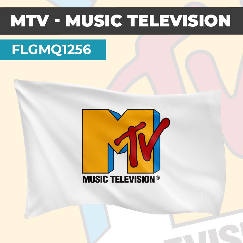 Drapeau MTV - MUSIC TELEVISION | Pavillon | Marque Chaîne de Télévision
