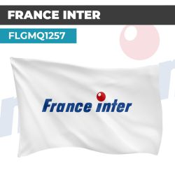 Drapeau FRANCE INTER BLEU | Pavillon | Marque Station de Radio