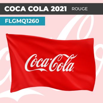 Drapeau COCA-COLA 2021 ROUGE | Pavillon | Marque Boissons