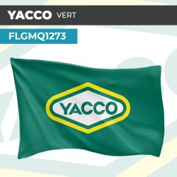 Drapeau YACCO VERT | Pavillon | Marque d'Huile Moteur
