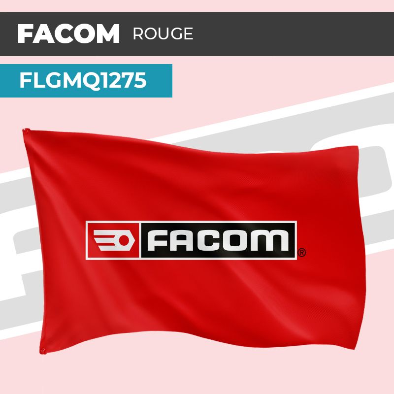 Drapeau FACOM ROUGE | Pavillon | Marque d'Outillage