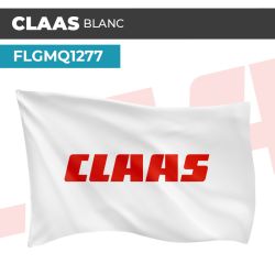 Drapeau CLAAS BLANC | Pavillon | Marque Agricole