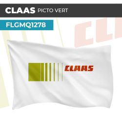 Drapeau CLAAS PICTO VERT | Pavillon | Marque Agricole