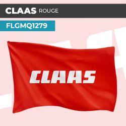 Drapeau CLAAS ROUGE | Pavillon | Marque Agricole