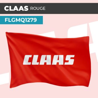 Drapeau CLAAS ROUGE | Pavillon | Marque Agricole