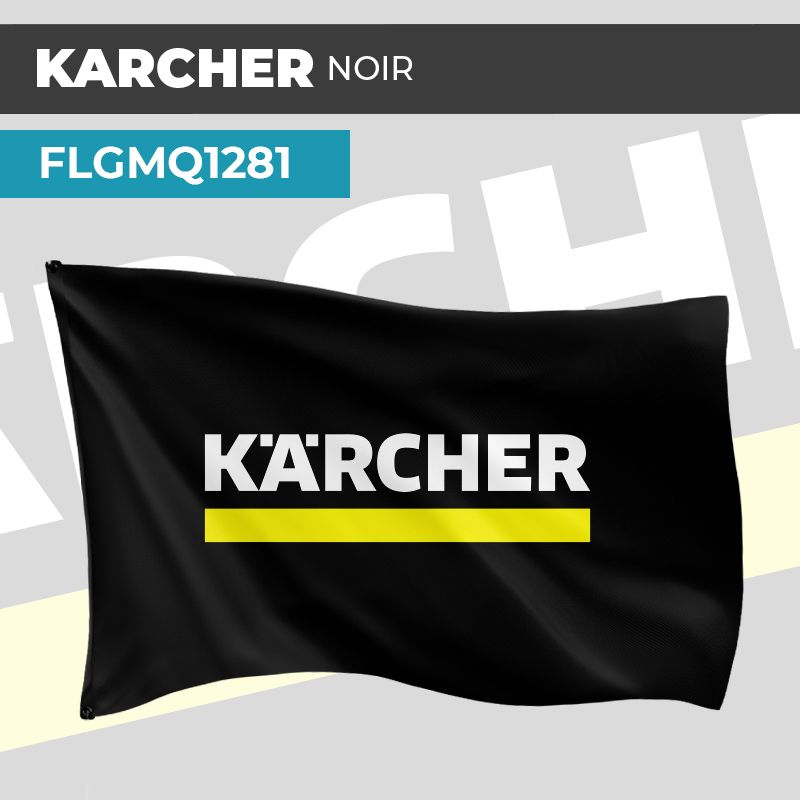 Drapeau KARCHER NOIR | Pavillon | Marque d'Outillage