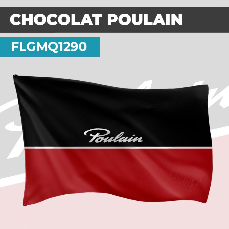 Drapeau CHOCOLAT POULAIN | Pavillon | Marque Alimentaire