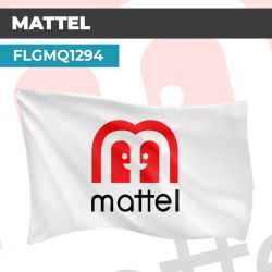 Drapeau MATTEL FOND BLANC | Pavillon | Marque de Jeux