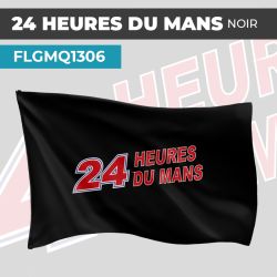 Drapeau 24 HEURES DU MANS NOIR | Pavillon | Marque Compétition Automobile