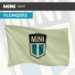 Drapeau MINI VERT | Pavillon | Marque Automobile